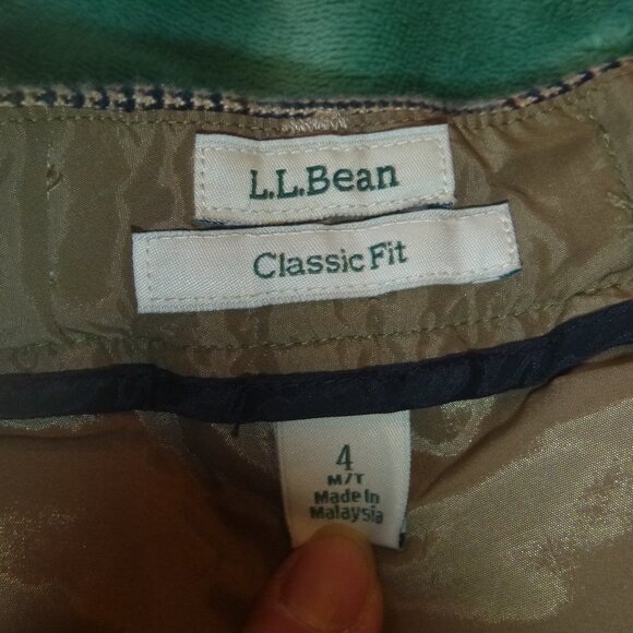 LL Bean Lined Pants NWOT - Picture 3 of 4